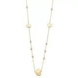 "10k Gold Multi-Heart Necklace, Women's, Size: 18"", Multicolor"