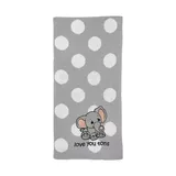 Precious Moments Kids Baby Knit Jacquard Elephant Baby Blanket, Grey, 0-24 Months