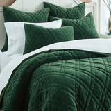 Diamond Stitched Velvet Quilt - Gold, Full/Queen - Grandin Road