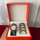 Coach Accessories | Ladies Coach Interchangeable Color Bezel Watch | Color: Silver | Size: Os
