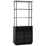Fairfield Chair Beatbox Standard Bookcase Metal in Black, Size 92.0 H x 39.0 W x 16.0 D in | Wayfair