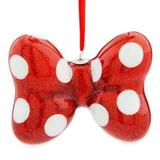 Disney Holiday | Disney Parks Holiday Christmas Minnie Bow Ornament | Color: Red/White | Size: Os
