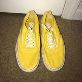 Vans Shoes | Bright Yellow Vans Authentic Low Rise Shoes | Color: Yellow | Size: 9
