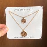 Anthropologie Jewelry | Amber Sceats Coin Necklace | Color: Gold | Size: Os