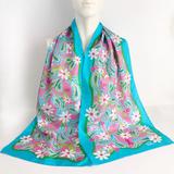 Lilly Pulitzer Accessories | Lilly Pulitzer Silk Scarf 2004 Ford Breast Cancer | Color: Blue/Pink | Size: Os