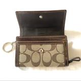 Coach Bags | Coach Brown Signature Leather Wallet - Euc | Color: Brown | Size: Os