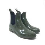 J. Crew Shoes | J. Crew Olive Green Waterproof Rain Booties | Color: Black/Green | Size: 7