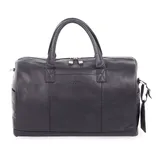 Bugatti Sartoria Leather Sports Bag, Black