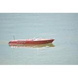 Old Modern Handicrafts Riva Aquarama Painted w/ RC Motor Wood in Brown/Red, Size 9.5 H x 35.0 W x 10.0 D in | Wayfair B336