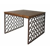 ACCENTS BY DESIGN Frame End Table Wood in Brown, Size 21.0 H x 28.0 W x 28.0 D in | Wayfair 5049-CC-BR