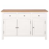 Beachcrest Home™ Etowah 43.3" Wide 3 Drawer Solid Wood Sideboard Wood in Brown, Size 27.56 H x 43.31 W x 13.19 D in | Wayfair