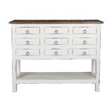 Sunset Trading Cottage Cabinet In White In Raft wood - Sunset Trading CC-CHE044TLD-WWRW