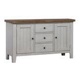 Sunset Trading Country Grove Buffet In Distressed Gray and Brown Wood - Sunset Trading DLU-CG-BUF-GO