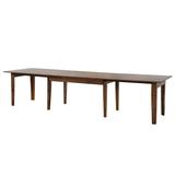 "Sunset Trading Simply Brook 134"" Rectangular Extendable Dining Table In Amish Brown - Sunset Trading DLU-BR134-AM"