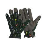BIGTREE Gardening Gloves GREEN - Black Floral Garden Glove