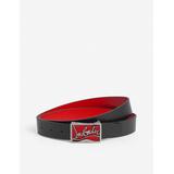 Ricky Logo-buckle Leather Belt - Red - Christian Louboutin Belts