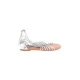 Nina Sandals: Silver Solid Shoes - Kids Girl's Size 2