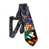 Disney Accessories | Disney Mickey & Co Halloween Tie Vtg | Color: Black/Purple | Size: Os