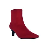 Impo Women's Naja Wide Width Stretch Ankle Bootie With Memory Foam, Red, 8.5