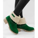 YASIRUN Women's Casual boots Green - Green Snow Boot - Women