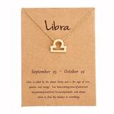 Urban Outfitters Jewelry | Libra Minimalist Cute Indie Gift Charm Necklace | Color: Gold/Silver | Size: Various
