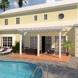 Heritage Patios Aluminum Pergola Aluminum/Metal in Gray/White, Size 10.0 H x 264.0 W x 96.0 D in | Wayfair H1P261006700822