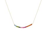 YS Gems Women's Necklaces Multi - Tourmaline & 14k Gold-Plated Necklace