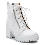 Coconuts by Matisse Timber Women's High Heel Combat Boots, Size: 11, White