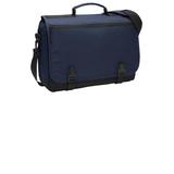 Port Authority BG304 Messenger Briefcase in Navy Blue size OSFA | Canvas