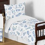 Sweet Jojo Designs Botanical Leaf 5 Piece Toddler Bedding Set in Blue/Gray | Wayfair Botanical-BU-Tod