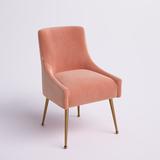 Etta Avenue™ Dane Velvet Side Chair Upholstered/Velvet in Pink, Size 33.1 H x 22.0 W x 24.8 D in | Wayfair BB9A8981DBDA4CBCADACE8903B6528A6