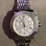 Burberry Accessories | Burberry Trench Silver Chronograph Watch | Color: Gray/Silver | Size: Os