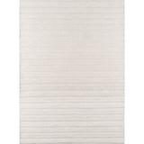 Joss & Main Kells Striped Handmade Ivory Area Rug Viscose/Wool in White, Size 72.0 W x 0.5 D in | Wayfair E037E8E42A694EA4AC42A5D1B179670D