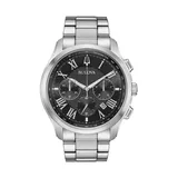 Bulova Men's Wilton Chronograph Watch, Silver