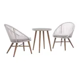Linon Townsend Bistro Table & Chairs 3-piece Set, Grey