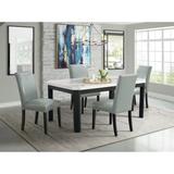 Celine 5PC Rectangular Dining Set-Table & Four Grey Side Chairs - Picket House Furnishings CFC700RGY5PC