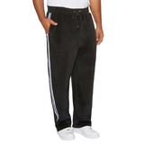 Men's Big & Tall MVP Velour Track Pant by MVP Collections in Onyx (Size 6XL)