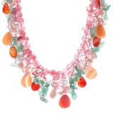 Candy Girl,'Colorful Multi-gemstone Beaded Necklace'