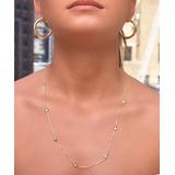 Golden Moon Women's Necklaces - Crystal & 14k Gold-Plated Station Necklace