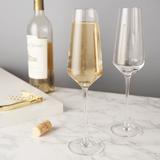 Raye Crystal Champagne Flutes (Set of 2) Glassware