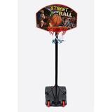 Hathaway Games Street Ball Gx Portable Basketball System in Black/Orange/Red, Size 79.0 H x 18.0 W x 29.0 D in | Wayfair BG50377