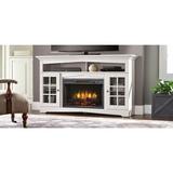 Muskoka Huntley TV Stand for TVs up to 65" W/ Electric Fireplace Included Wood in Brown/White | Wayfair 370-196-204-KIT