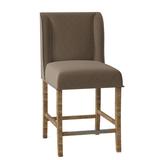 Fairfield Chair Dora Counter & Bar Stool Upholstered in Gray/Brown, Size 42.0 H x 20.5 W x 25.0 D in | Wayfair 6018-C7_ 8794 17_ RusticPortobello