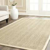 Bay Isle Home™ Omorfo Brown Area Rug Bamboo Slat & Seagrass in Brown/White, Size 72.0 W x 0.5 D in | Wayfair GRKS4853 43279237
