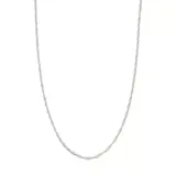 Belk Silverworks 16 Inch Silver Tone Twisted Chain Necklace, 24 In