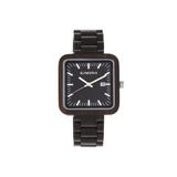Earth Wood Berkshire Bracelet Watch w/Date Dark Brown One Size ETHEW5702