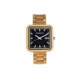 Earth Wood Berkshire Bracelet Watch w/Date Khaki/Tan One Size ETHEW5701