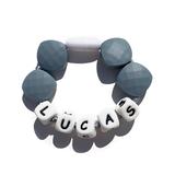 SillyMunk Teething Jewelry grey - Gray Personalized Teething Bracelet