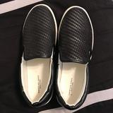 American Eagle Outfitters Shoes | Black Slip On Shoes | Color: Black/White | Size: 8