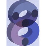 East Urban Home Abstract Wool Area Rug Wool in Blue, Size 0.35 D in | Wayfair C0EEE7CEB0E847ED9139C085ED09AFD9